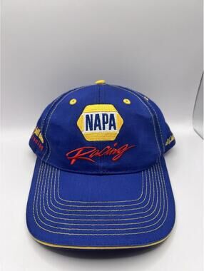 Nascar Hat Cap Strap Back NAPA Michael Waltrip Bill Davis Racing Mens Retro Y2K
